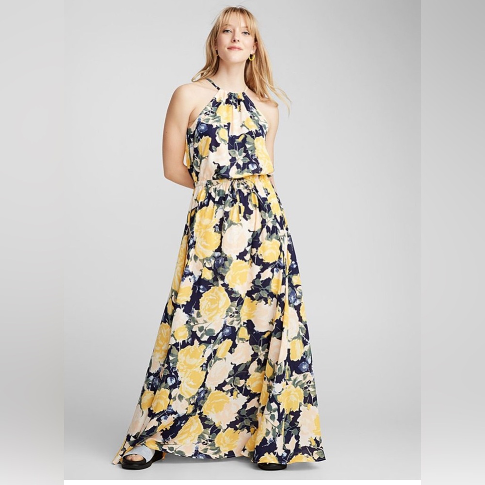 Worn once Maxi Dress high neck size L